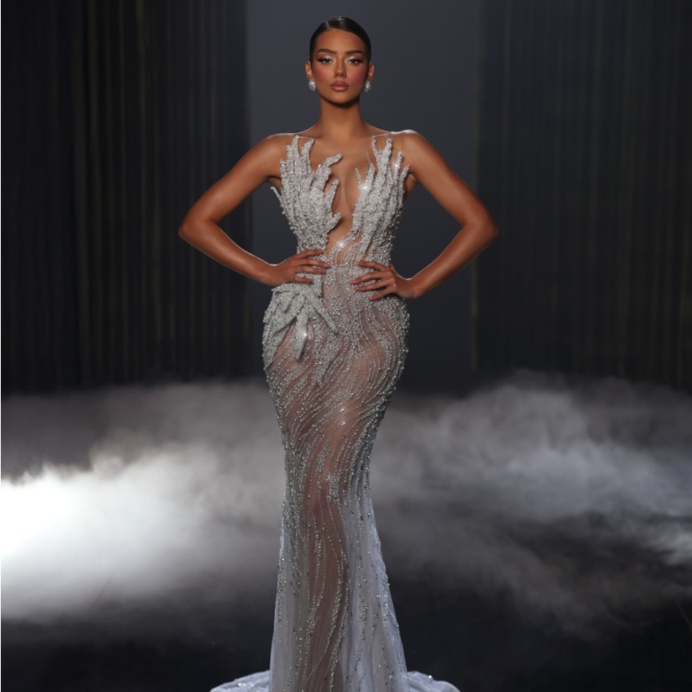 Stunning Silver Wedding Dress